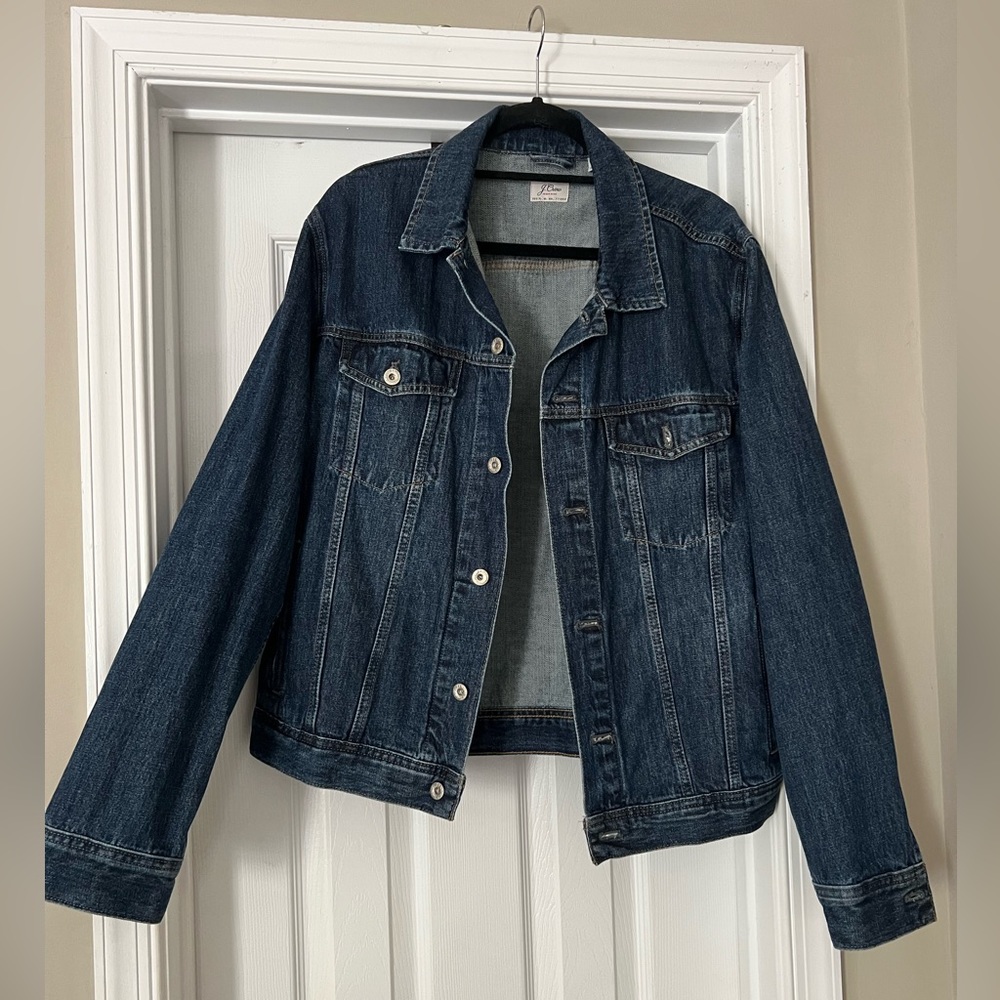J Crew Men’s Denim Jacket Size Large